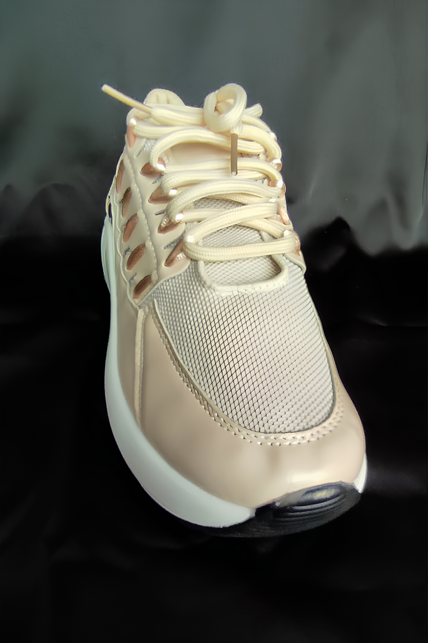 Kadın Krem Spor Ayakkabı/Sneaker