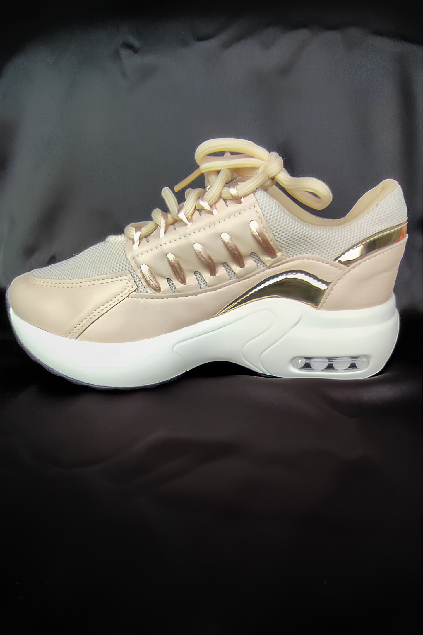 Kadın Krem Spor Ayakkabı/Sneaker