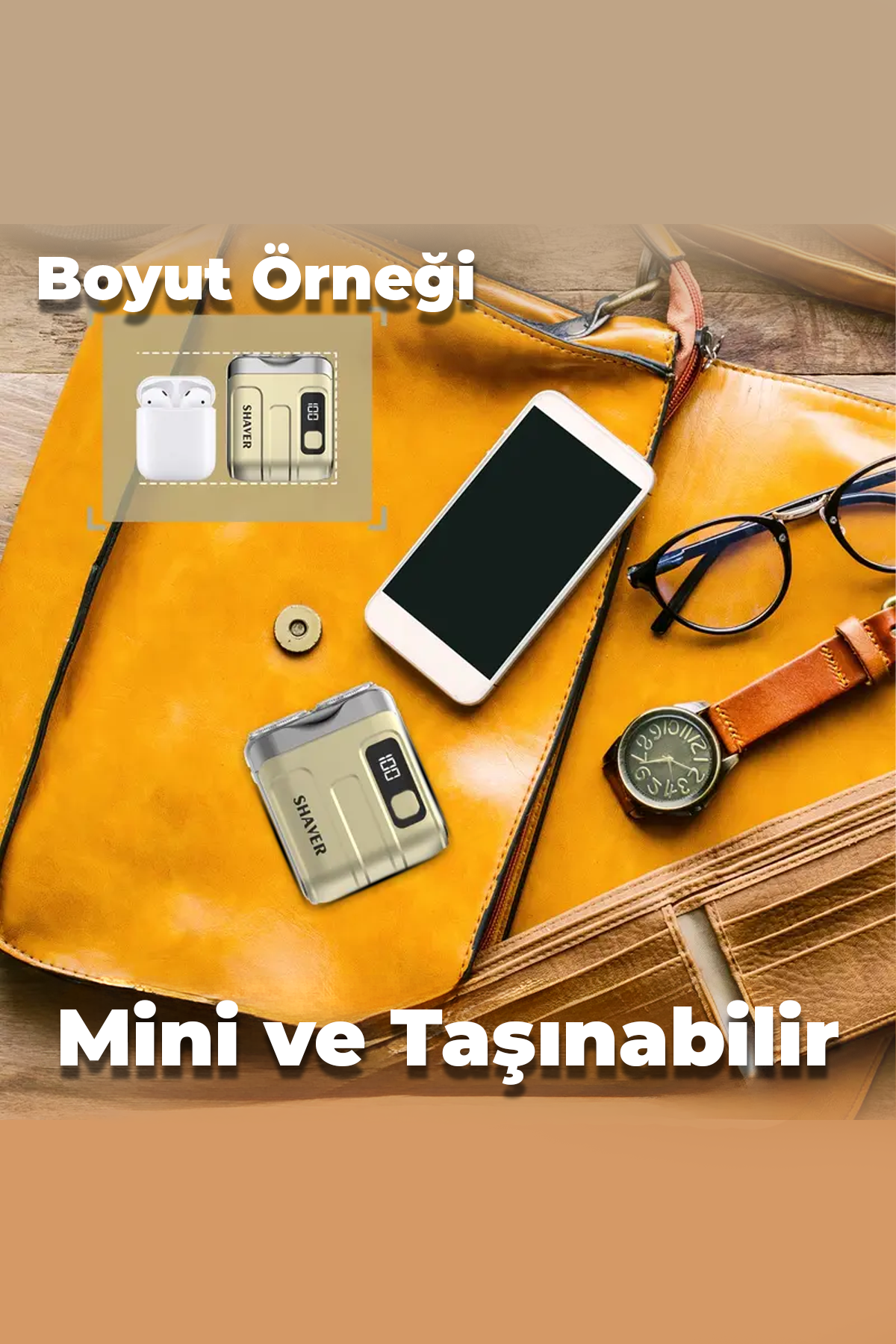 Taşınabilir Küçük Tıraş Makinesi - Sakal, Bıyık, Vücut Bölgeleri için uyumlu