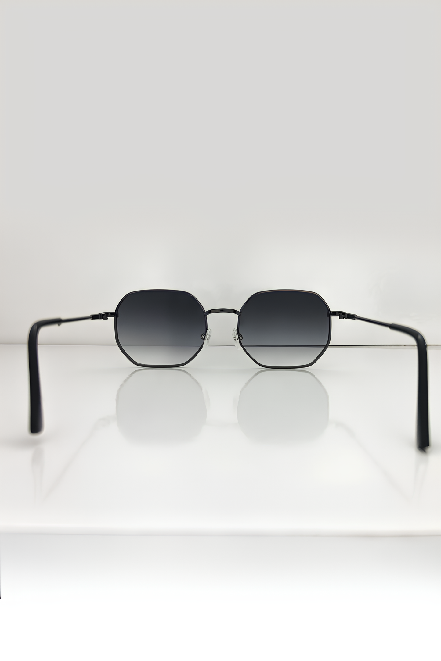 Siyah Renk Unisex Güneş Gözlüğü, Metal Siyah Çerçeve