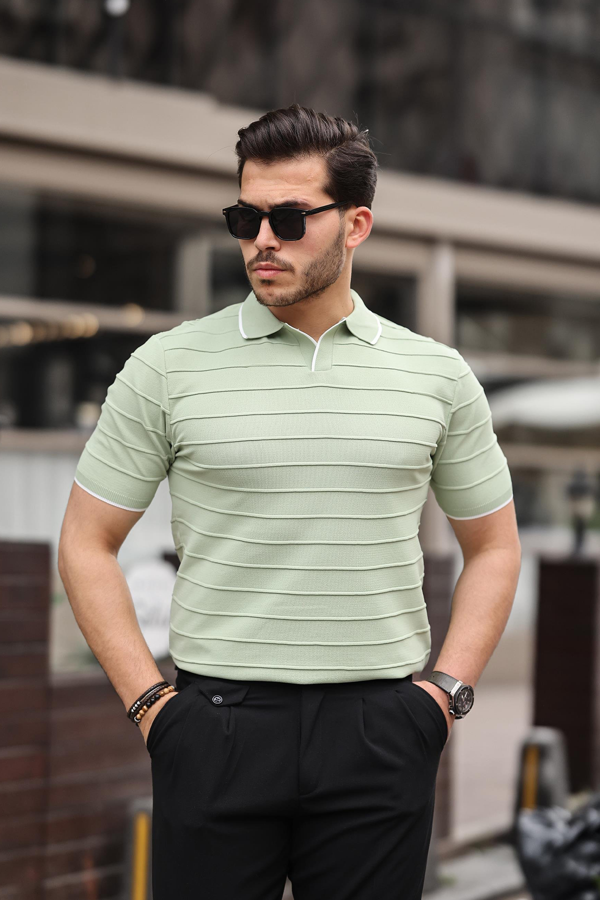 Yeşil Triko Tshirt
