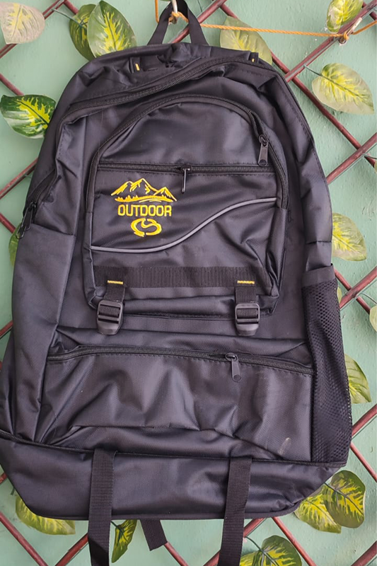 Siyah Outdoor Dağcı Sırt Çantası – Su Geçirmez, Çok Gözlü, Kamp ve Seyahat İçin Uygun