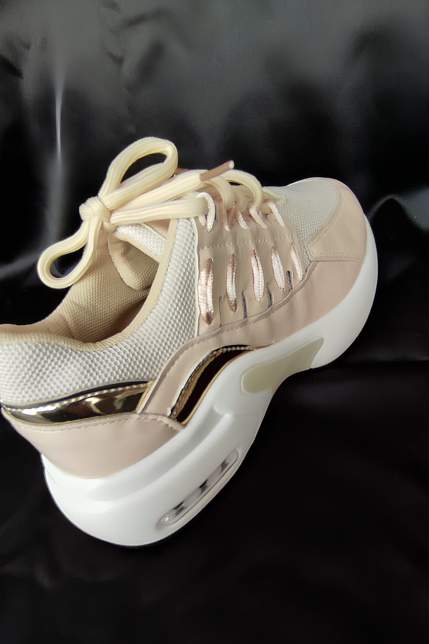 Kadın Krem Spor Ayakkabı/Sneaker