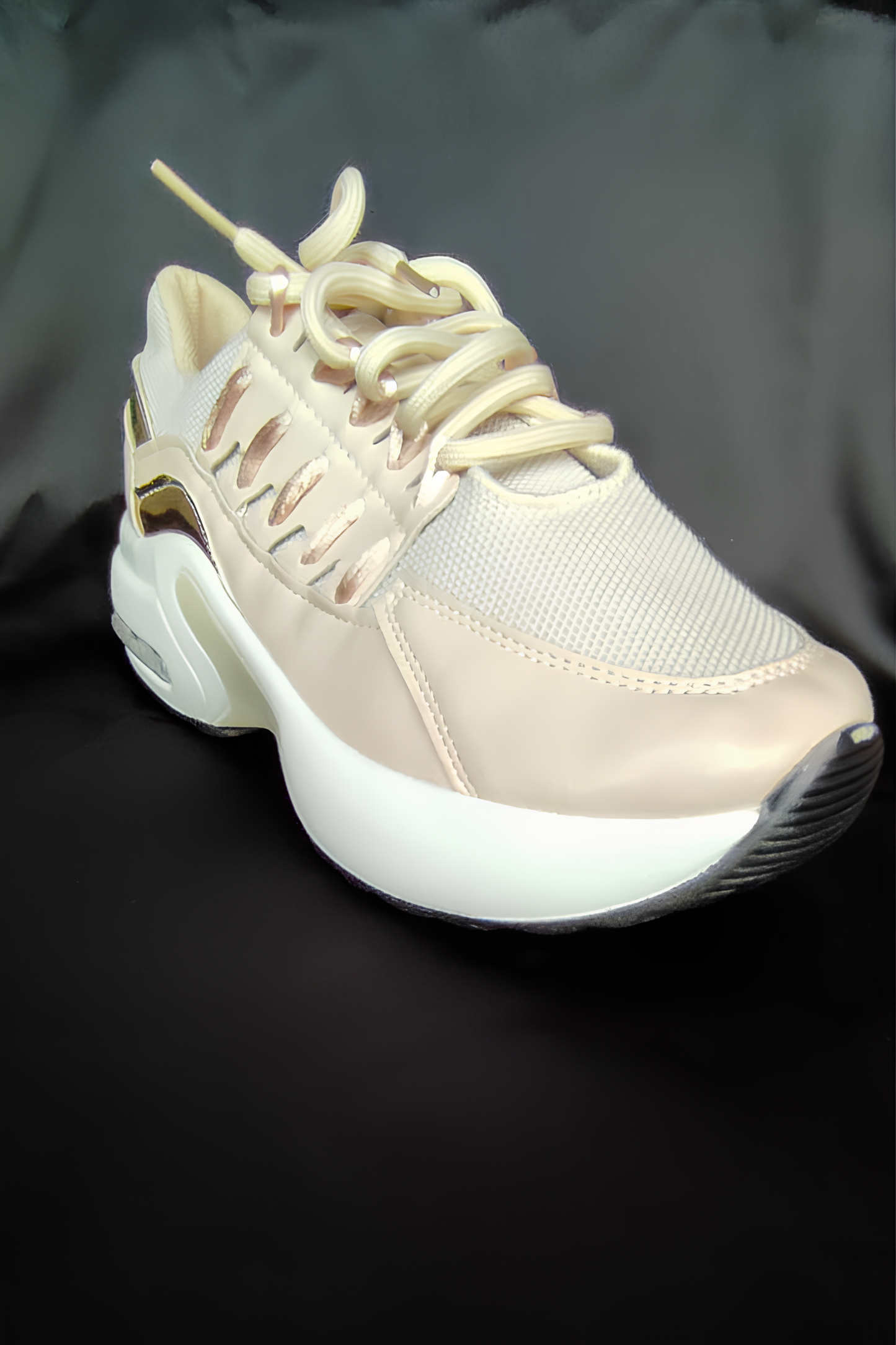 Kadın Krem Spor Ayakkabı/Sneaker
