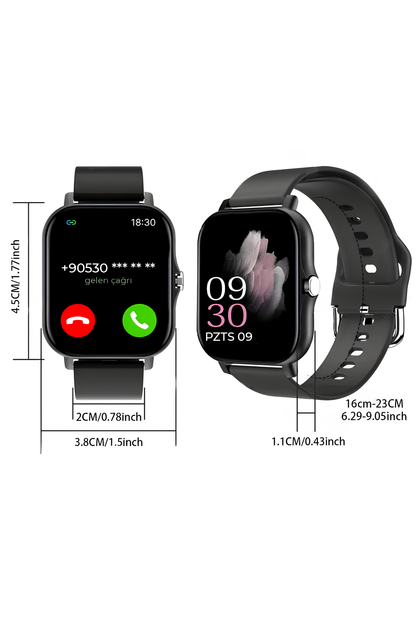 Akıllı Saat - Çok Fonksiyonlu Dokunmatik Bluetooth Smartwatch