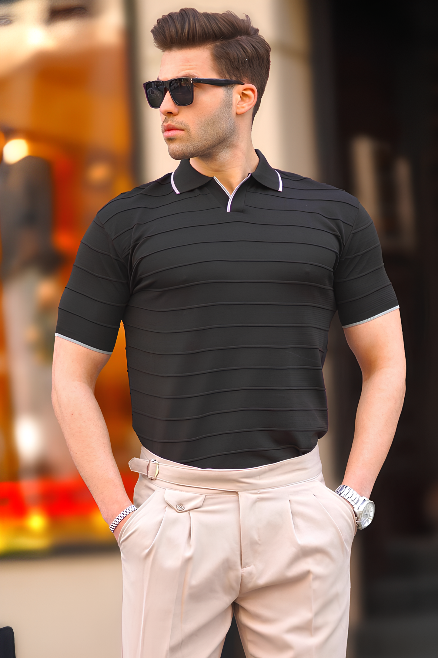 Siyah Triko Tshirt