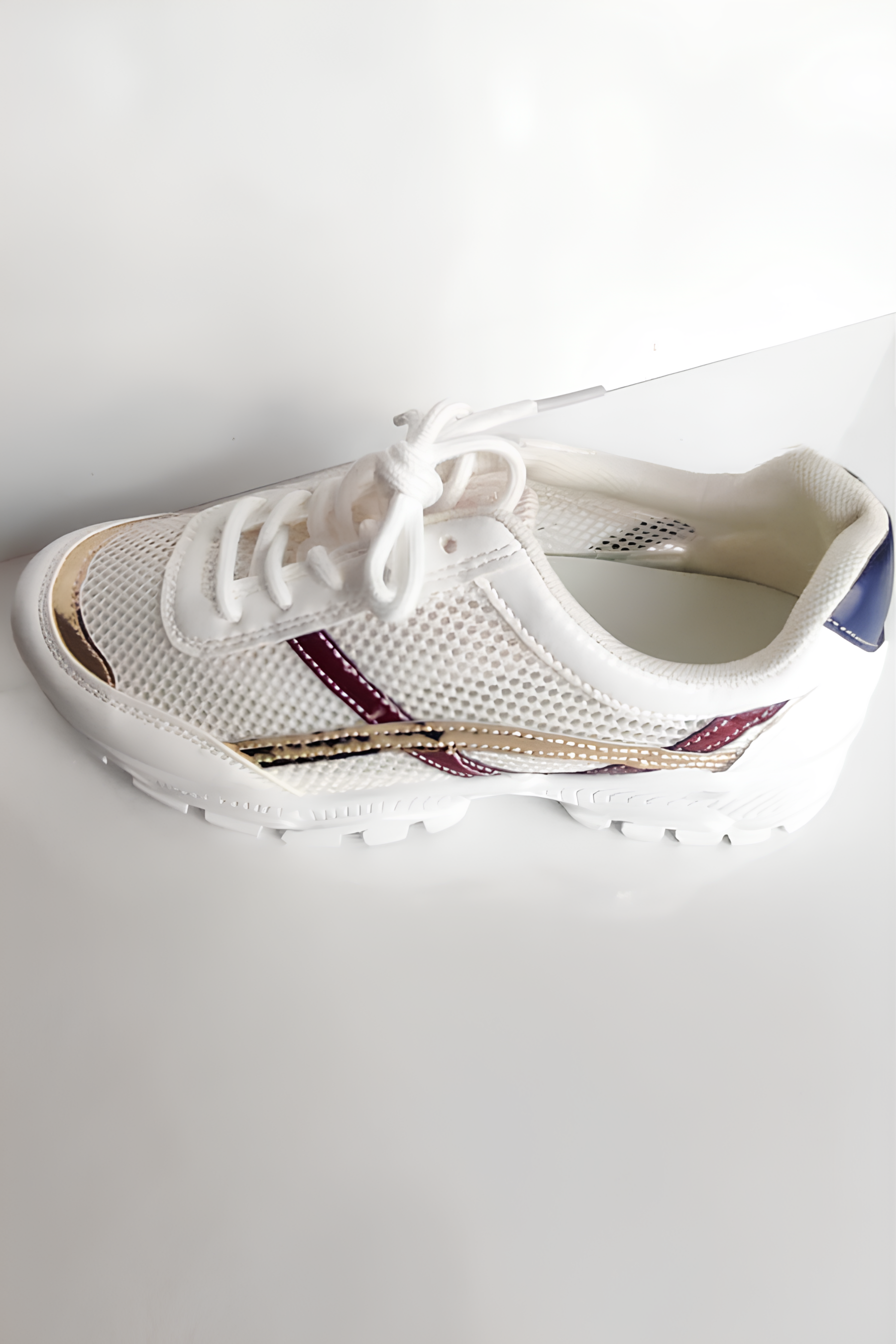 Kadın Spor Ayakkabı – Beyaz Fileli, Konforlu ve Şık Günlük Sneaker - Görsel 6