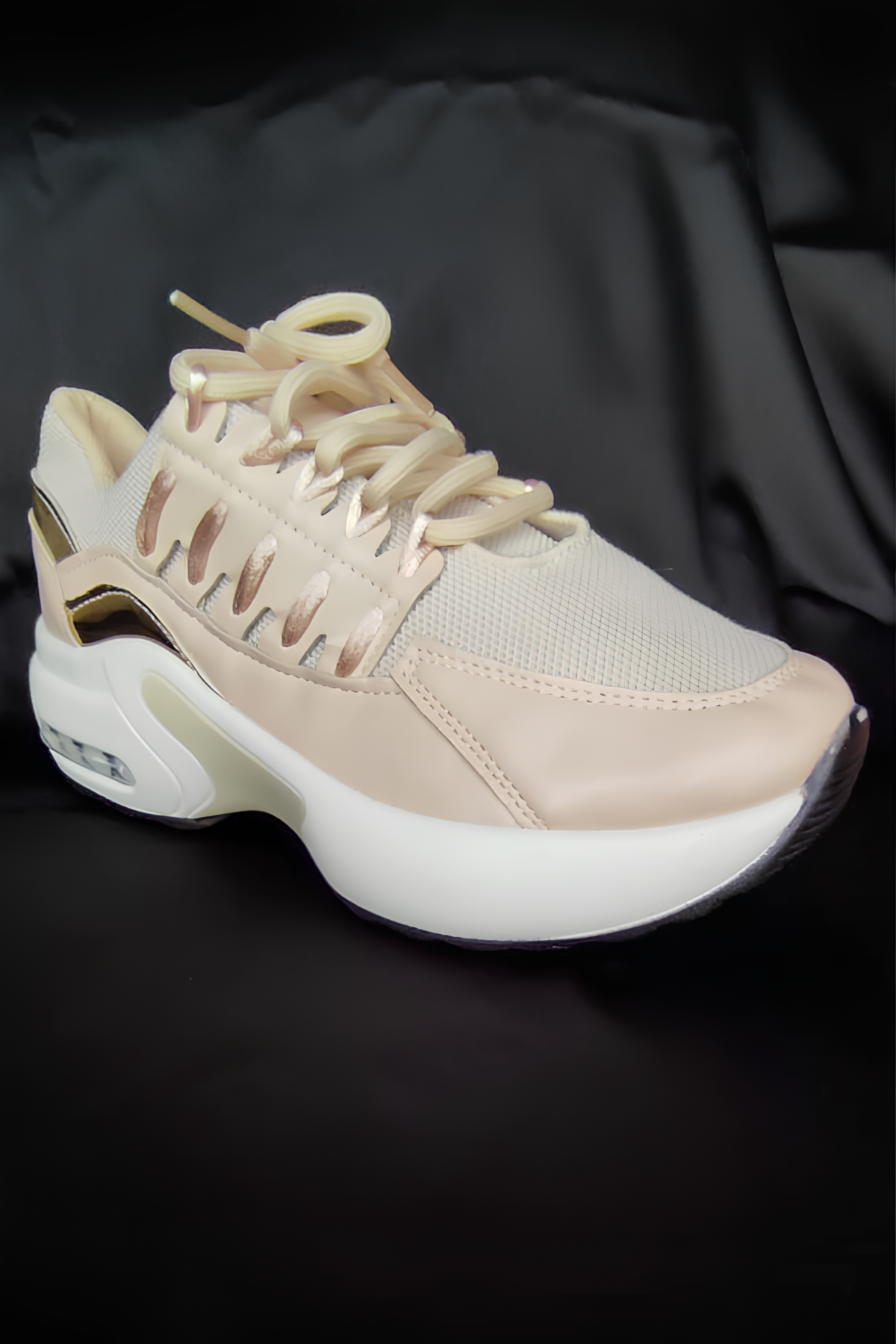Kadın Krem Spor Ayakkabı/Sneaker